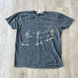 Womens Project Social T Urban Outfitters Grey Skeleton Tshirt - One Size